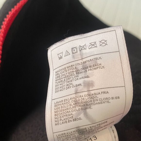 Puma Boys Jacket, Black with Red Accents, Size L. - Picture 10 of 11